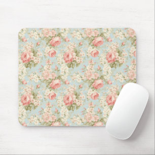 Shabby Chic  Blush Pink Roses Floral Muismat