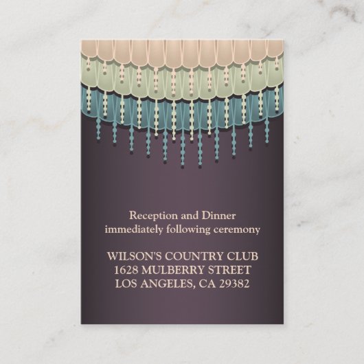 Shabby Chic Bohemian Driving Direction Kaart (Voorkant)