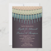 Shabby Chic Bohemian Wedding Invitations Kaart (Voorkant)