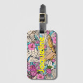 Shabby Chic Book Illustration Bagagelabel (Voorkant (verticaal))