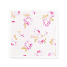 Shabby Chic Bord Roze Rose Papier Servet