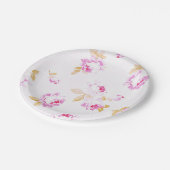 Shabby Chic Bord Roze Roze Papier Bord (Gekanteld)