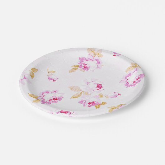 Shabby Chic Bord Roze Roze Papier Bord (Gekanteld)