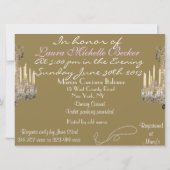 SHABBY CHIC BRIDAL SHOWER INVITATION KAART (Achterkant)