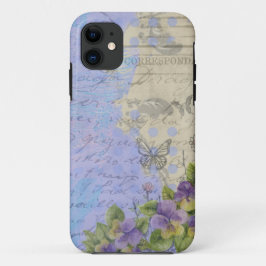  Shabby Chic Bright Paris Floral Design Case-Mate iPhone Case