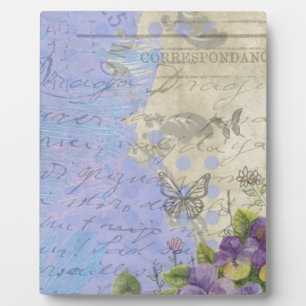  Shabby Chic Bright Paris Floral Design Fotoplaat