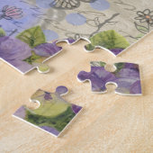  Shabby Chic Bright Paris Floral Design Legpuzzel (Zijkant)