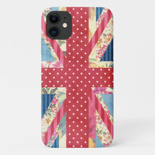Shabby Chic   Britse vlag Case-Mate iPhone Case
