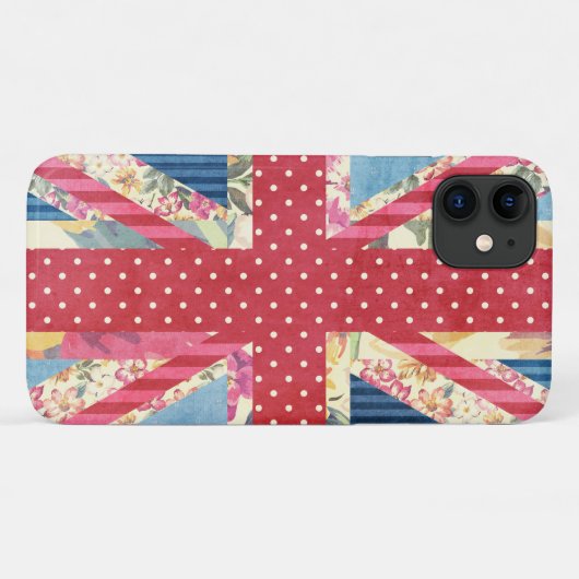 Shabby Chic | Britse vlag Case-Mate iPhone Case (Achterkant (horizontaal))