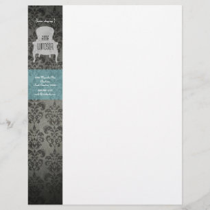 Shabby Chic Brocade-voorzitter Letterhead Briefhoofd