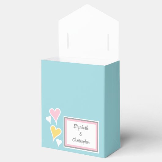 Shabby chic bruiloft gast bedankt bedankdoosjes (Geopend)