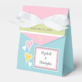 Shabby chic bruiloft gast bedankt bedankdoosjes (Voorkant Zijde)