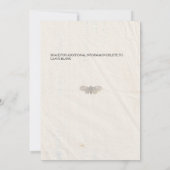 Shabby Chic bruiloft geperste bloemen bruiloft uit Kaart (Achterkant)