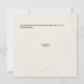 Shabby Chic bruiloft geperste bloemen bruiloft uit Kaart (Achterkant)