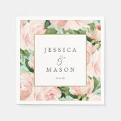 Shabby Chic bruiloft servet cocktail servet (Voorkant)