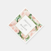 Shabby Chic bruiloft servet cocktail servet (Hoek)