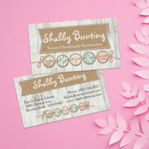 Shabby Chic Bunting on Rustic White Painted Wood