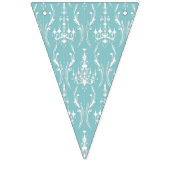 Shabby Chic Bunting. (Roze en blauw) Vlaggetjes (Derde vlag)