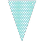 Shabby Chic Bunting. (Roze en blauw) Vlaggetjes (Eerste vlag)