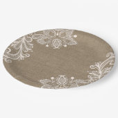 Shabby Chic Burlap en Lace Chic Paper Bord (Gekanteld)