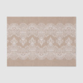 Shabby Chic Burlap- en Lace-papier Tissuepapier (Voorkant)