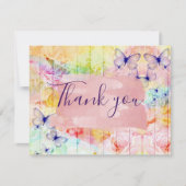 Shabby Chic Butterflies en Rozen op Rustisch hout (Voorkant)