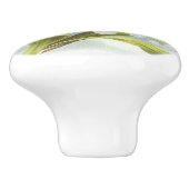 Shabby Chic Butterfly, Roses & Lily of the Valley Keramische Knop (Zijkant)