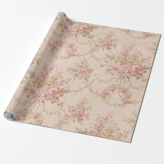Shabby Chic Cadeaupapier (Uitgerold)