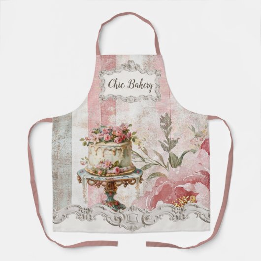 Shabby Chic Cake Bakkerij  Schort (Voorkant)