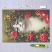 Shabby Chic Cat Tissue Paper for Decoupage Tissuepapier (Craft)
