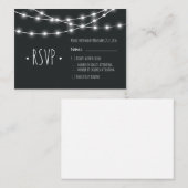 Shabby Chic Chalkboard RSVP-kaart Informatiekaartje (Voorkant / Achterkant)