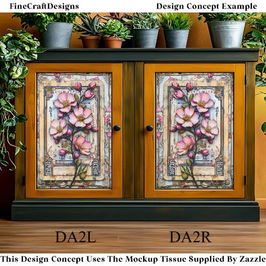 Shabby Chic Cherry Blossom DA2L Decoupage Tissuepapier