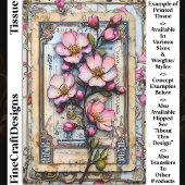 Shabby Chic Cherry Blossom DA2L Decoupage Tissuepapier