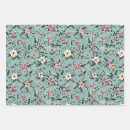 Shabby Chic Christmas Inpakpapier Vel (Voorkant 2)