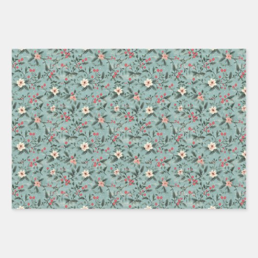 Shabby Chic Christmas Inpakpapier Vel (Voorkant)