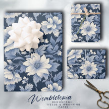 Shabby Chic Classic Frans Blauw Bloemen