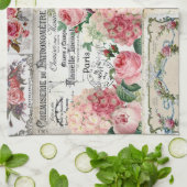 Shabby chic collage,country victorian,decoupage, b theedoek (Gevouwen)