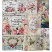 Shabby chic collage,country victorian,decoupage,mo douchegordijn (Voorkant)