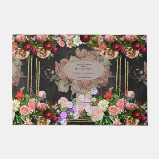 Shabby chic collage, French chic, country rustic,f Deurmat (Voorkant)