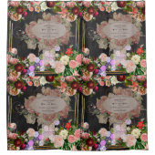 Shabby chic collage, French chic, country rustic,f Douchegordijn (Voorkant)