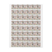 Shabby chic collage, land Victoriaans, ontkoppelin Adreslabel Wikkel (Vel)