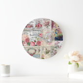 Shabby chic collage, land Victoriaans, ontkoppelin Grote Klok (Huis)