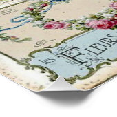 Shabby chic collage, land Victoriaans, ontkoppelin Perfect Poster (Hoek)