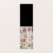 Shabby chic collage, land Victoriaans, ontkoppelin Visitekaartje (Buitenkant ongevouwen)