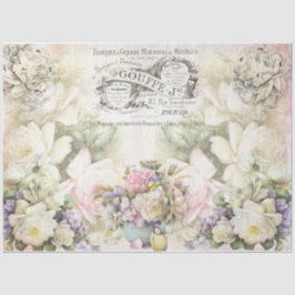 Shabby Chic Collage Serie Ontwerp 3 Tissuepapier