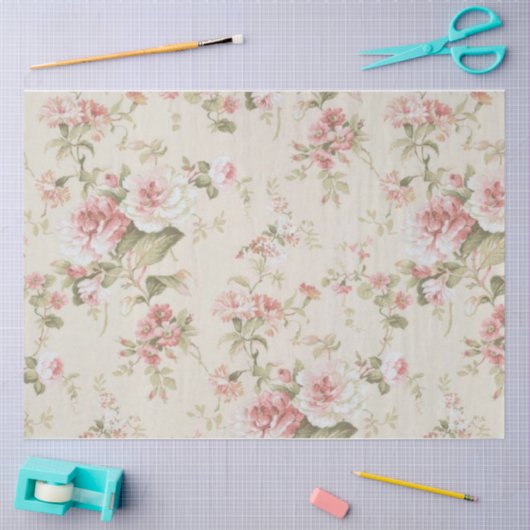 Shabby Chic Collage Series Design 15 Tissuepapier (Craft)