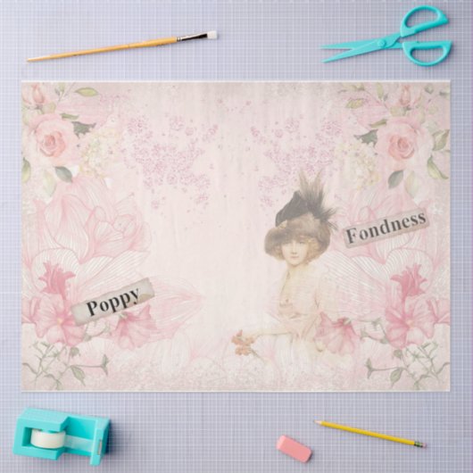 Shabby Chic Collage Series Design 16 Tissuepapier (Craft)