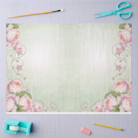 Shabby Chic Collage Series Design 6 Tissuepapier (Craft)