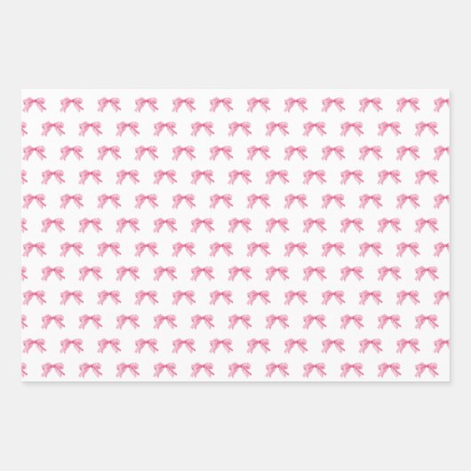 Shabby Chic Coquette Roze  Bloemen Inpakpapier Vel (Voorkant 2)