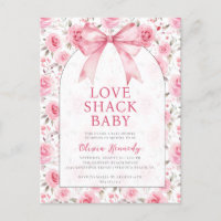 Shabby Chic Coquette Roze Liefde Shack Baby shower